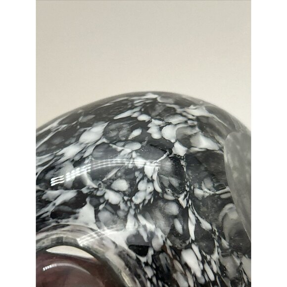 Vtg Smoke Amethyst Tear Drop Blown Glass 3 Window Perfume Bottle - Picture 6 of 10